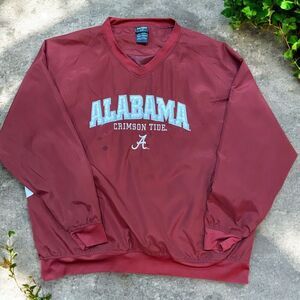 Pro Edge Vintage Y2K Alabama Crimson Tide Pullover Maroon Windbreaker Men's XL